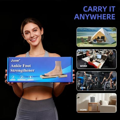 Juoe Ankle Strengthener, Ankle Balance Board，Foot Balance Board, Axis Board | Supports 350LBS, Ideal for Physical Therapy, Plantar Fasciitis Relief, Posture Correction, Improves Foot & Leg Stability