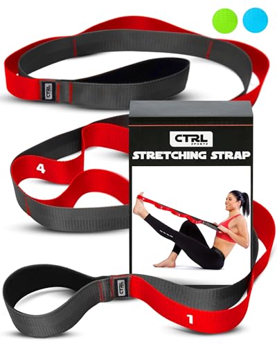 Stretching Strap with Loops, Non Elastic Stretch Band for Physical Therapy