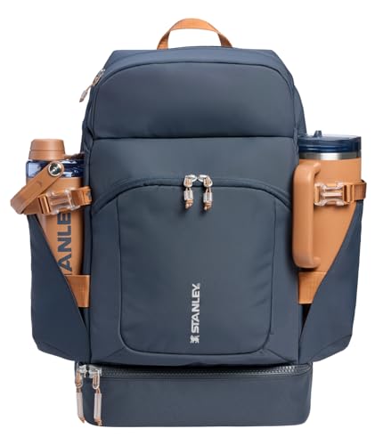 STANLEY Vitalize Backpack | Gym, Work & Travel Bag with Laptop Sleeve | Expandable Bottom Compartment | Tumbler & Water Bottle Pockets | Durable Recycled Fabric | Twilight - color: Twilight, size: Backpack