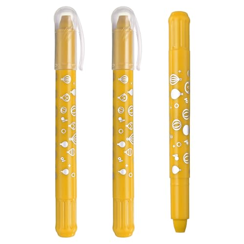 PATIKIL Gel Crayons, 3PCS Watercolor Crayons Silky Water Soluble Twist Bulk for Artists Coloring Drawing Painting, Gold Crayon - color: Gold