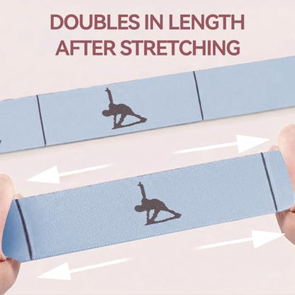 10 Loops Resistance Bands for Working Out, PT, Stretch Out Strap - color: Blue