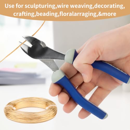 18 Gauge Aluminum Craft Wire, 164FT 1mm Bendable Metal Wire for Jewelry Making, Wreath Making, Beading(Tin Gold) - color: Tin Gold