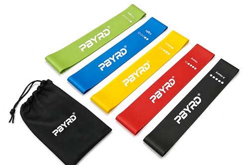 PBYRD Resistance Bands for Working Out, 5-Pack Exercise Bands for Strength Training