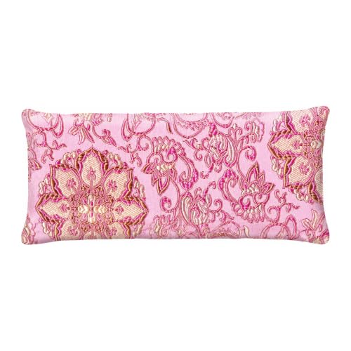 Handmade Luxe Serenity Eye Pillow - All-Natural Flaxseed - Unscented or Lavender Scented – Weighted Eye Mask for Yoga, Meditation, Hot & Cold Therapy - color: PINKALICIOUS, style: LAVENDER SCENTED