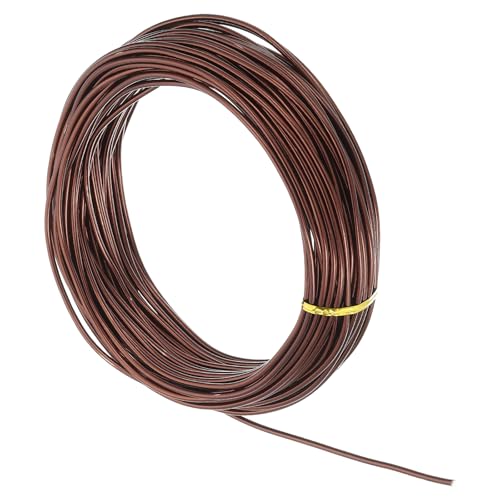 MECCANIXITY 9 Gauge 3mm Aluminum Wire, 80 Feet Bendable Metal Craft Armature Wire for Jewelry Making DIY Beading Floral Wreath Wrapping Sculpting, Copper Tone - color: Copper Tone, size: 9 Gauge x 80Ft
