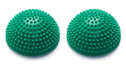 Black Mountain Products Balancing Exercise Stability Pods - Extra Firm for Strength Conditioning Training and Balance Coaching - color: Green