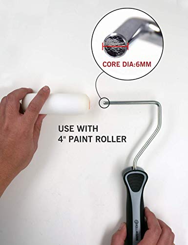 ROLLINGDOG 4 Inch Foam Paint Roller | Small Paint Roller Covers,Painting Smooth Walls or Furniture(Pack of 10) - color: 4" Roller Foam Roller Cover(10 Pc)