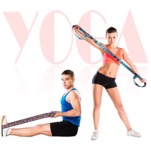 Minatee 2 Pcs Yoga Mat Strap Sling Adjustable Thick Mat Carrier Stretching Strap Yoga Mat Sling Holder Women Stretching Band