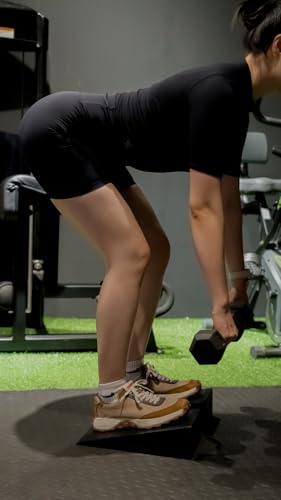 2 PCS Squat Wedge - Durable Slant Board for Calf Stretching, Can Support up to 1,500 lbs, Carry Bag, Non-slip pad Included