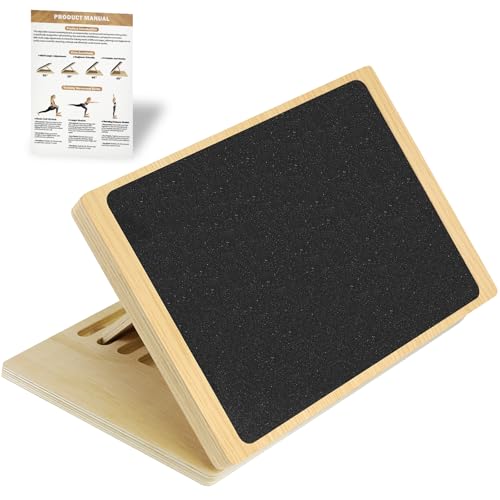 Slant Board for Calf Stretching and Exercise with Training Poster