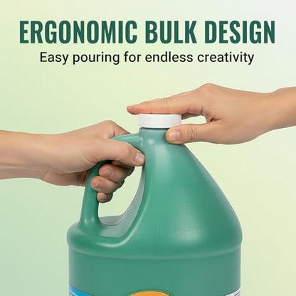 Crayola Washable Green Paint 1 Gallon – Non-Toxic, Easy-Clean Paint for Kids, Classrooms, Schools & Art Projects - color: Green