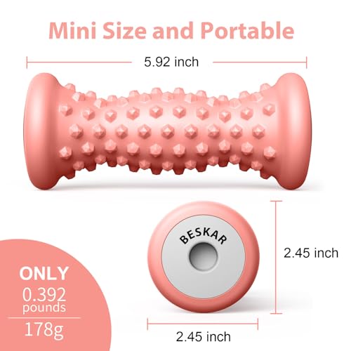 BESKAR Foot Massage Roller for Plantar Fasciitis Relief - color: Orange
