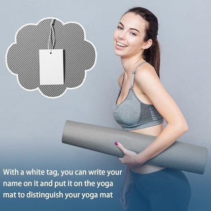 LEIFIDE 10 Pack Yoga Mat Bulk 68'' x 24'' x 4mm Thick Yoga Mat - color: Black,Gray