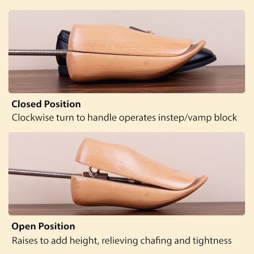 FootFitter Premium Boot Vamp & Instep Stretcher for Upper Expansion - size: Men’s Medium (9-11)
