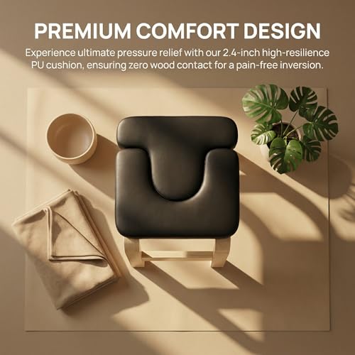 Yoga Headstand Bench, Inversion Chair,Improve Sleep and Stress Relief, Fat Burning and Balance Training, Body Shaping,Ideal for Workout, Fitness and Gym, for Both Beginner and Experience Yogis