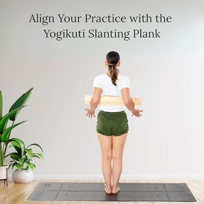 Yogikuti Pine Wood Slanting Plank/Premium Wooden Yoga Incline Plank for Calf, Foot & Ankle Stretch/Balance & Flexibility Trainer/Durable Non-Slip Yoga Fitness Support