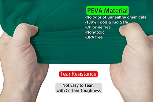 Dark Green PEVA Tablecloths 2 Pack - 84 Inch Circle, 6 ft Round - Disposable Table Covers for BBQ, Birthday, Wedding Parties - Hunter Green, Forest Green - color: B04 Dark Green