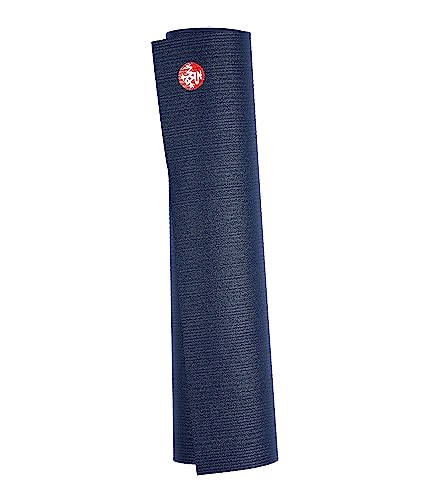 Manduka PROlite Yoga Mat 4.7mm | Lifetime Durability | Hygienic Construction | Teacher Approved - color: Midnight, size: 79" x 24"