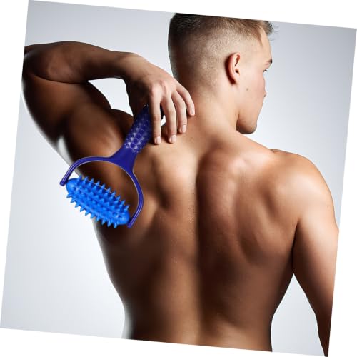 BESPORTBLE Handheld Muscle Relax Roller Stick for Back and Leg Massage, Made of Sturdy Abs and PVC, Comfortable Design to Reduce Muscle Fatigue, for Yoga Enthusiasts and Sedentary Individuals