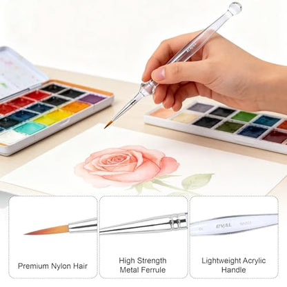 5PCS Detail Paint Brushes Set for Acrylic Oil Watercolor Gouache | Miniature Brushes for Fine Detailing & Art Painting, Mini Painting Brush For Models Paint by Number Figurine