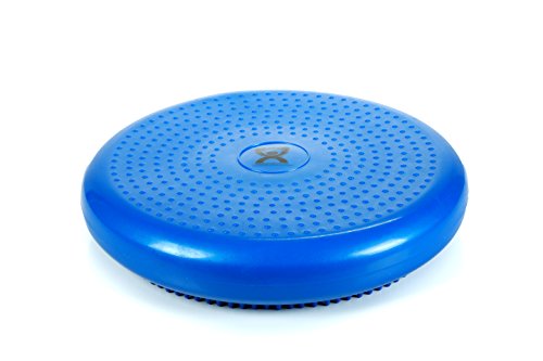 Cando-30-1870B Inflatable Balance Disc for Balance Training, Proprioception, Strengthening Lower Extremities, Posture, Back Pain, Stress Relief, Restlessness and Anxiety. Blue, 14” Diameter - color: Blue, size: 13.8" diameter