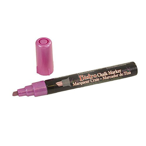 JAM PAPER Dustless Erasable Chalk Markers - Chisel Tip Liquid Chalk Marker - Violet Red - 2/Pack - color: Violet Red
