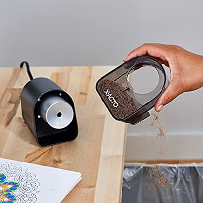 X-ACTO XLR Electric Pencil Sharpener Black (ELM1818X) 1 Count (Pack of 2) - size: 1 Count (Pack of 2)