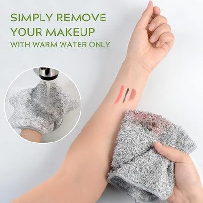 SINLAND Microfiber Face Towels Soft Washcloths 12Inch x 12Inch 6 Pack Grey - color: Grey