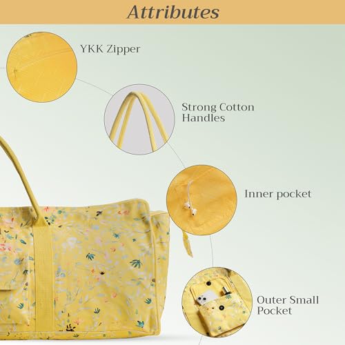 Maison d' Hermine Yoga Mat Duffle Bag Gym Tote Yoga Mat Carry Bag - color: Colmar - Yellow, style: Yoga Mat Tote