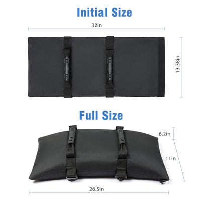 Sand Bags for Weight, 2-Pack 65LBS 1680D Oxford Fabric Sandbags | Sandbags for Weight to Hold Down Umbrella Base, Patio & Cantilever Umbrella Stands, Outdoor Furniture(Without Sand)(2,Medium) - size: 2 x 65lbs