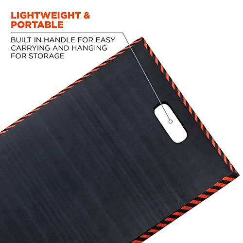 Ergodyne ProFlex 390 Kneeling Pad, Foam Knee Cushion, Water Resistant Kneeling Mat, 18" x 36" x 1", Black, XL - color: Black, size: X-Large