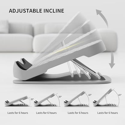 PROIRON Slant Board, Adjustable Calf Stretch Board, Thick Heel Pad for Comfort Stretching, Calf Stretcher Incline Board, Anti Slip Surface & Base for Safe Exercise, Ankle Heel Mobility, 10"x10" - color: Gray