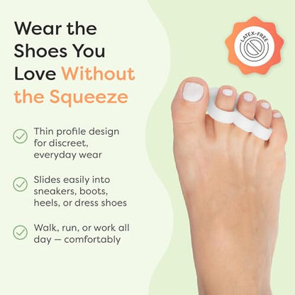 ZenToes Triple Loop Hammertoe Crest, Men & Women, Cushion, 4 Pack - color: Soft Support White