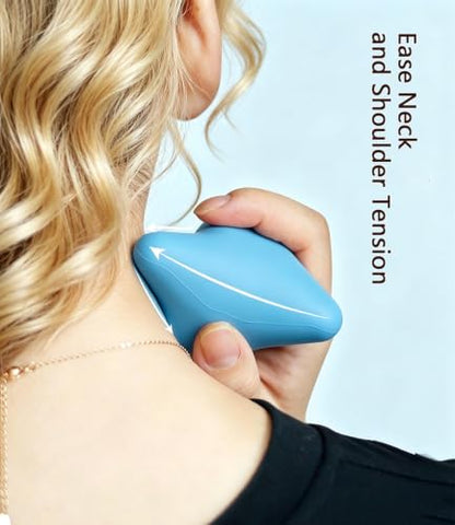 Trigger Point Massage Tool, 3" × 2.6", Deep Tissue Manual Massage Ball for Muscle Knots & Myofascial Release, Physical Therapy Tool for Plantar Fasciitis, Foot Hand Hip & Back Soreness Relief - color: Blue