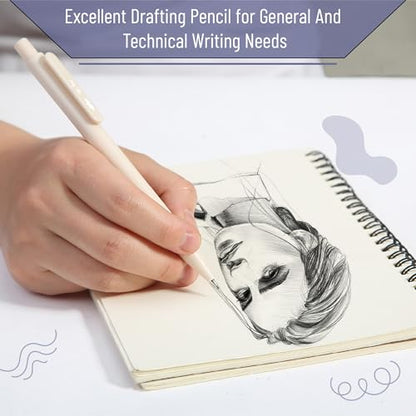 Mr. Pen- Pastel Mechanical Pencil Set with Lead Refills & Erasers, 6 Pack | 3 Sizes, 0.5 0.7 & 0.9mm, 6x Tubes HB Lead Refill, 3x Eraser for School Supplies, Students, Drawing & Sketching
