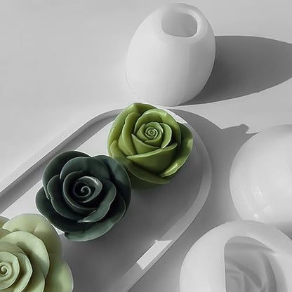 Resin Mold Clay Mold Jewelry Resin Casting Mold Candle Making Molds Craft Supplies 3D Mold Silicone Mold for Resin Casting Mold (jx-flower-2-pack-x4) - color: jx-flower-2-pack-x4