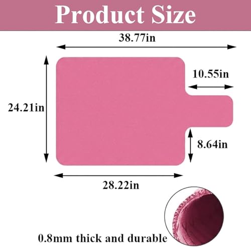 Pilates Reformer Mat Towel, 39" x 24" Sweat-Absorbent & Breathable Exercise Mat for Pilates Reformer, Soft Touch, Non-Slip, Ideal for Home or Studio Use - color: Rose Pink