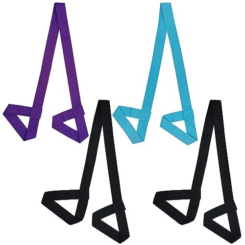 4PCS Yoga Mat Carrier Strap, Adjustable Yoga Mat Strap Carrier for Exercise/Travel/Gym, Mat Holder Sling Carrier - color: 3 Colors