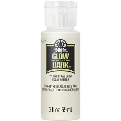 FolkArt Acrylic Dark Paint, Neutral Glow - color: Neutral Glow, size: 2 Fl Oz (Pack of 1)