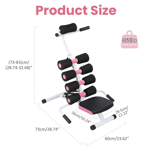 Mini Inversions Tables with Adjustable Back Support, Portable Inversion Table, Lumbar Decompression Table, Heavy-Duty Steel Frame Yoga Stool, Compact Foldable Back Stretcher, 350lbs Capacity A