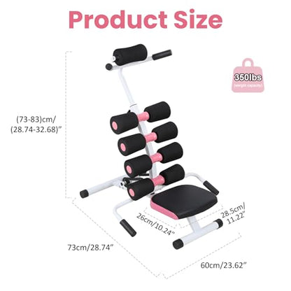 Mini Inversions Tables with Adjustable Back Support, Portable Inversion Table, Lumbar Decompression Table, Heavy-Duty Steel Frame Yoga Stool, Compact Foldable Back Stretcher, 350lbs Capacity A