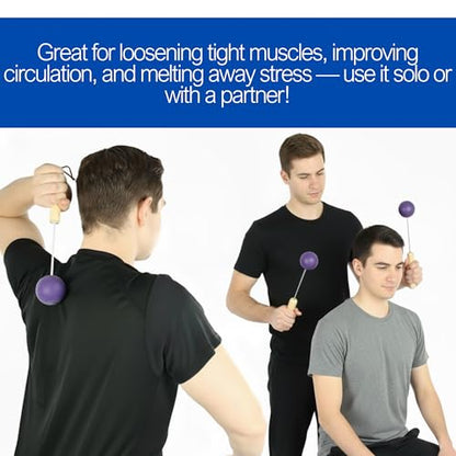 Bongers Handheld Deep Tissue & Trigger Point Massage Tool - color: Purple Passion