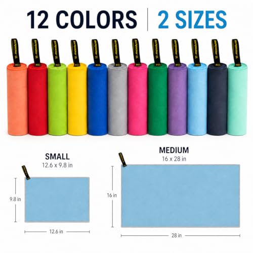 Elite Trail Magic Backpacking Ultralight Quick Dry Microfiber Soft Fast Drying Hand and Face Towel Wash Cloth Camping Yoga Hiking Active Lifestyle Small - color: Blue