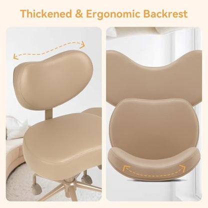 Pipersong Meditation Chair Plus, Cross Legged ADHD Office Desk Chair, Black | Memory Foam Padded Cushion, Exclusive Cresent Footstool Design, Ergonomic Backrest, Thick Certified Wood Board - color: Black, size: 17.5" Seat