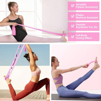 Pilates Kit for Women, Pilates Equipment with 13'' Magic Circle | Pilates Ring and Ball Set with 5 Strength Bands, Hip Thrust Belt, Compact Workout Set at Home
