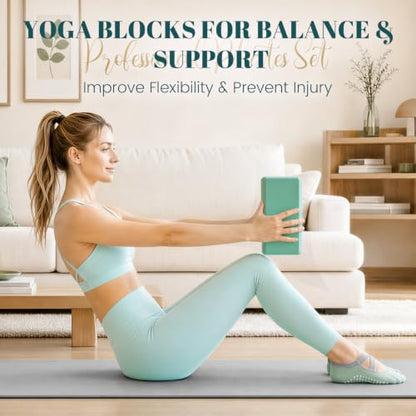 Pilates Kit for Women, At Home Equipment Set for Full Body Workout - color: Green
