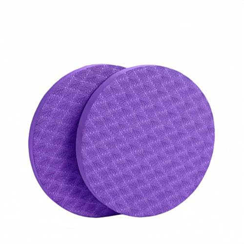 2-piece set yoga knee pads and exercise mats - super thick anti slip support for thick boards, gardening, push ups, knees, Pilates, and floor exercises - knees, elbows, wrists - color: Purple