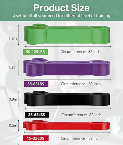 Pull Up Bands, Resistance Bands, Exercise Bands for Full-Body Training