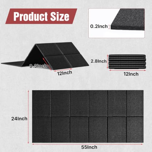 Treadmill Mat, Carpet Hardwood Floor Protect, Walking Pad, 55 × 24" - size: 55"L × 24"W × 0.2"Th