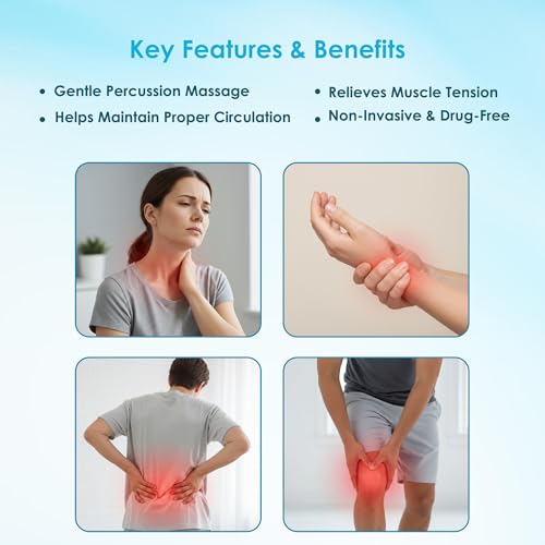Portable Drug-Free Muscle Recovery Massager for Joint Pain and Joint Care | Compact Home Personal Care Device, Muscle Relaxer, Stress Release Massager